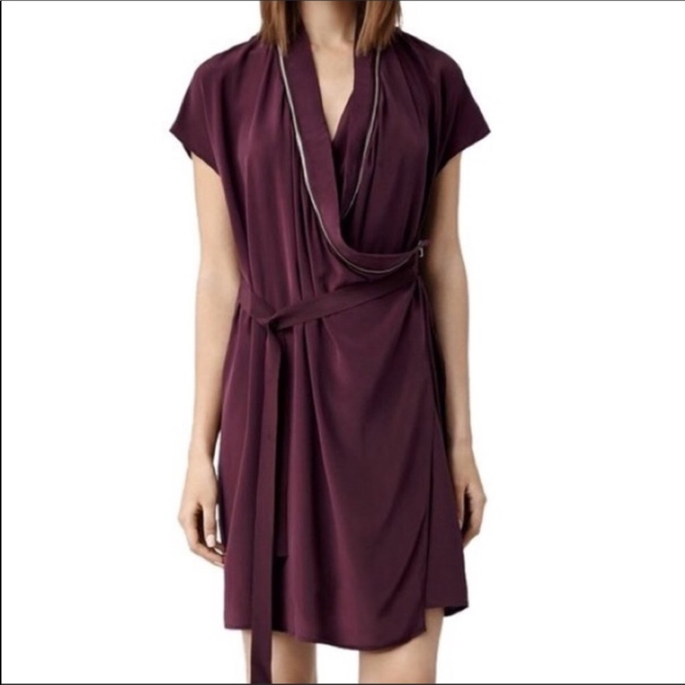 All Saints Silk Dress 6